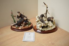 A limited edition Border Fine Arts figure group 'Low Tide High Jinks' model number B1062, modelled
