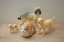 A Beswick Pottery Labrador 'Solomon of Wendover' (Large) model number 1548 and a Beswick Pottery