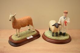 A Border Fine Arts figure group 'Winning Smile' model number B0341 by Anne Wall sold together with a