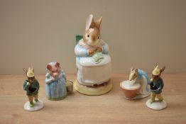 Two Beswick Pottery Beatrix Potter characters 'Anna Maria' and 'Aunt Pettitoes' sold together with
