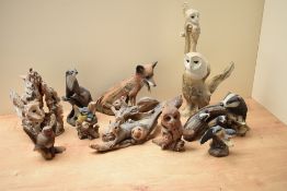 A selection of Walk in the Country limited edition animal studies including 'Cunning' number 893/