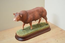 A Border Fine Arts limited edition figure 'Limousin Bull' model number B1013, modelled by Ray Ayres,