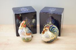 A Royal Crown Derby bone china limited edition Farmyard Cockerel paperweight, number 4319/5000, sold