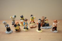 A Beswick Pottery Cat Band comprising 'Calypso Kitten' model number CC 2, 'Trad Jazz Tom' model