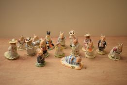 A group of sixteen Royal Doulton bone china Bramley Hedge series and similar studies including '