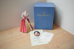 A Royal Doulton bone china limited edition Queens of the Realm figurine 'Queen Elizabeth I' HN 3099,