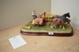 A limited edition Border Fine Arts figure group 'The Last Bout' model number B0895, designed by