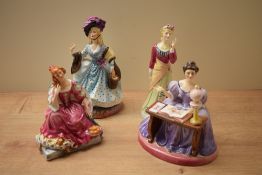 A group of four Peggy Davies The Illustration Ladies of the Stage comprising 'Nell Gwyn', 'Sarah