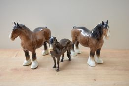 A Beswick Pottery Exmoor Pony 'Heatherman' model number 1645 designed by Arthur Gredington in