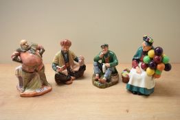 A group of four Royal Doulton bone china figures/figurines comprising 'Falstaff' HN 2054, 'The Old