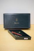 A boxed Conway Stewart Collectors Edition converter fill fountain pen in Cherry Red No617/011 with