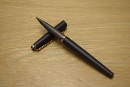 A Parker Falcon converter fill fountain pen in Matte Brown