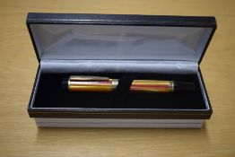 A boxed Sigma converter fill fountain pen in Toucan having Iridium Point Germany nib