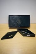 A boxed Conway Stewart 58 converter fill fountain pen 235/500 in Heather with one wide and two