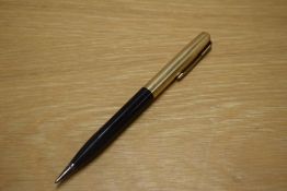 A Parker 51 Propelling pencil in Black with Gold Filled cap