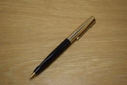 A Parker VP Propelling pencil in Black with Gold Fill cap