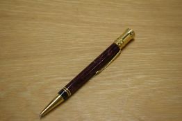 A Parker Duofold Ballpoint pen in Maroon Marble