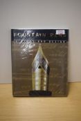 A volume. Fountain Pens History and Design by Giorgio Dragoni and Giuseppe Fichera