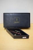 A boxed Conway Stewart Wellington converter fill fountain pen in Rose Marble No635/004 with one wide