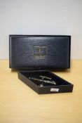 A boxed Conway Stewart Raleigh converter fill fountain pen in Pistachio No633/042 with four narrow