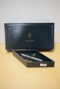 A boxed Conway Stewart Centenary converter fill fountain pen by Henry Simpole No44/100 with