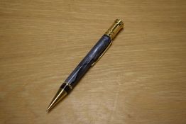 A Parker Duofold Propelling Pencil in Pearl Grey