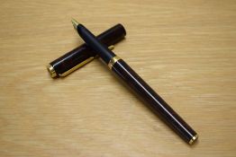 A Parker 95 converter fill fountain pen in Laque Thuya having Parker nib