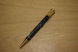 A Parker Duofold Ballpoint pen in Green Marble