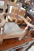A 19th Century child's carver chair