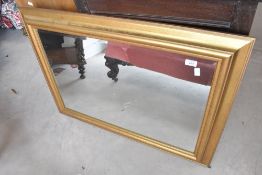 A modern gilt frame wall mirror, approx. 91 x 68cm