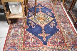 A Belgian rug, labelled Eulan, approx. 225 x 160cm