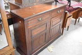 A Victorian mahogany chiffonier base