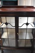 An early 20th Century mahogany china cabinet