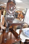 A 19th Century mahogany hall chair