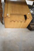 A vintage coffee table, having stepped undertier, width approx. 110cm