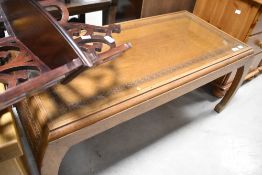 An Oriental style coffee table, approx. 100 x 45cm