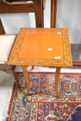 A reproduction occasional table in the continental style approx. 40 x 40cm