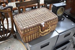 A traditional picnic basket