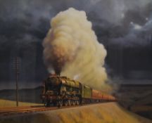 After Eric Bottomley (British b.1948) a limited edition colour print 'Racing The Storm' signed and