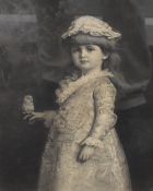 After Sir John Everett Millais (British 1829-1896) monochrome engraving, portrait of Miss Margaret