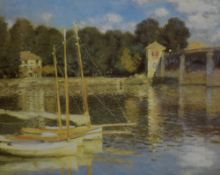 After Claude Monet (French 1840-1926) a group of six coloured prints, each within card mounts,