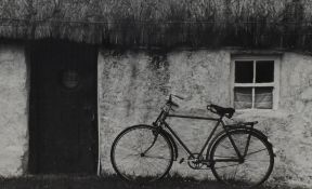 Giles Norman (Irish b.1961) monochrome photographic print 'Donegal Cottage, 95' signed, entitled and