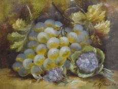 E Chester (British 19th/20th century) a pair of oil on canvas still life studies, arrangements of