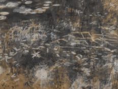 Maurice Chamberlain A.R.C.A (British 1934-2006) ink and watercolour abstract 'Pond Study' signed