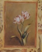 After Fabrice de Villeneuve (French b.1954) a pair of decorative colour botanical style prints '