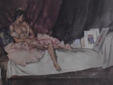 After Sir William Russell Flint R.A (British 1880-1969) two limited edition colour prints 'Cecilia