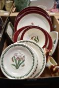 A small selection of Portmeirion 'Botanic Garden' tableware including plates and dishes etc (7)