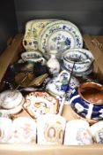 A Royal Worcester Chinoiserie' part dinner/tea service including cups saucers and sugar bowls (