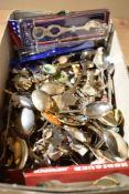 A collection of assorted collectors teaspoons