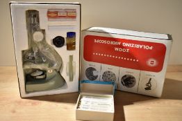 A vintage childrens Nisco Zoom Polarizing Microscope
